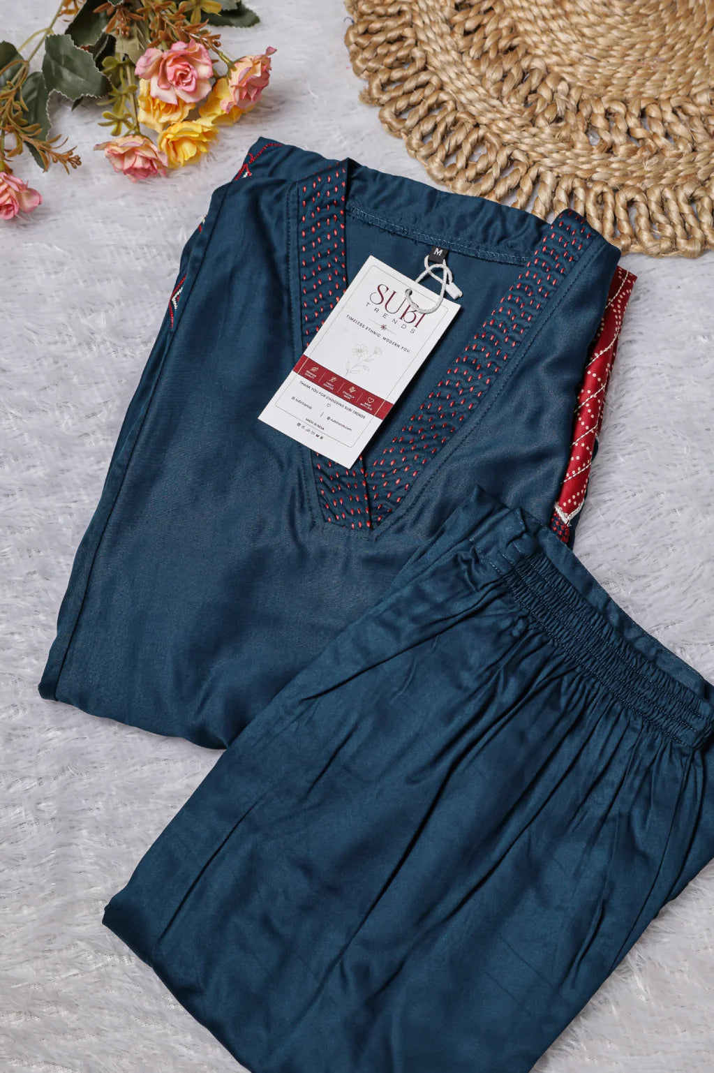 Navy Blue 2-Piece Coord Set for Women