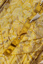 Mustard Geometric Printed Kurta and Pant Set