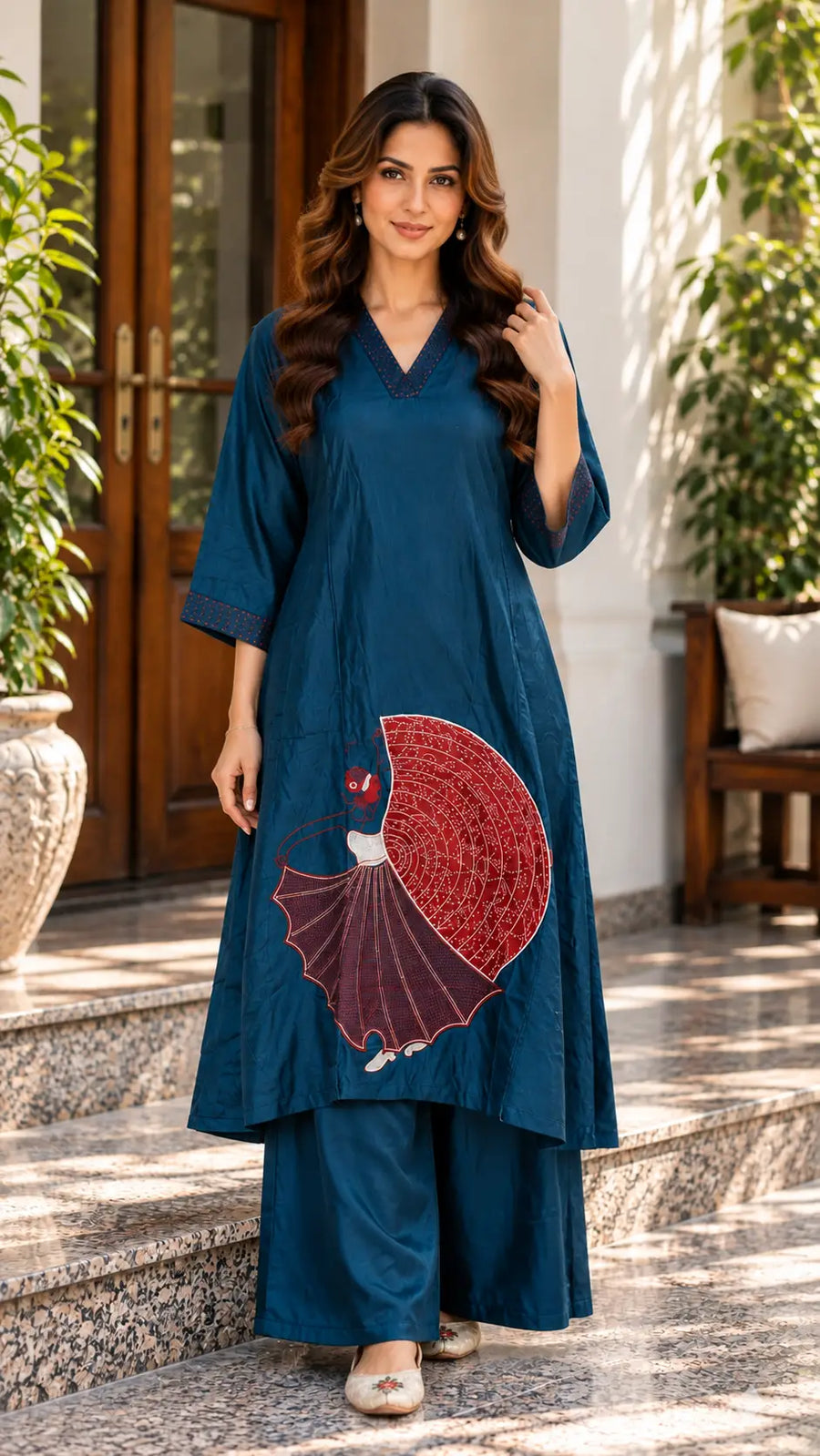 Navy Blue 2-Piece Coord Set for Women - Subi Trends