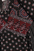 Ajrakh Printed Cotton Anarkali Kurta Set for Women
