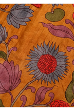 Mustard Floral Printed Kurta Set