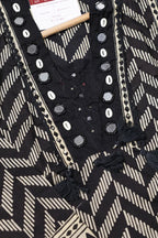 Black & White Printed Kurta Set for Women