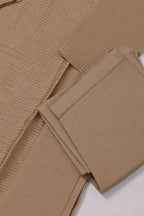 Mocha Beige A-line Straight Kurta Set