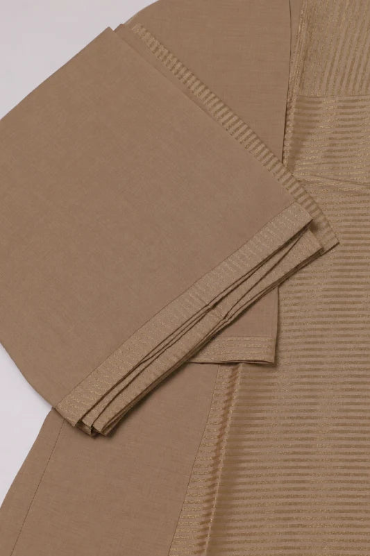 Mocha Beige A-line Straight Kurta Set